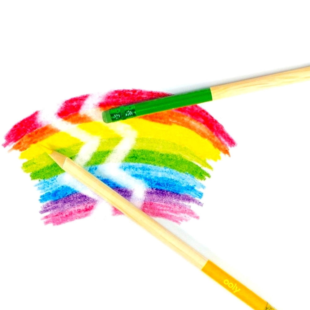 12 Colored Pencils with Eraser
